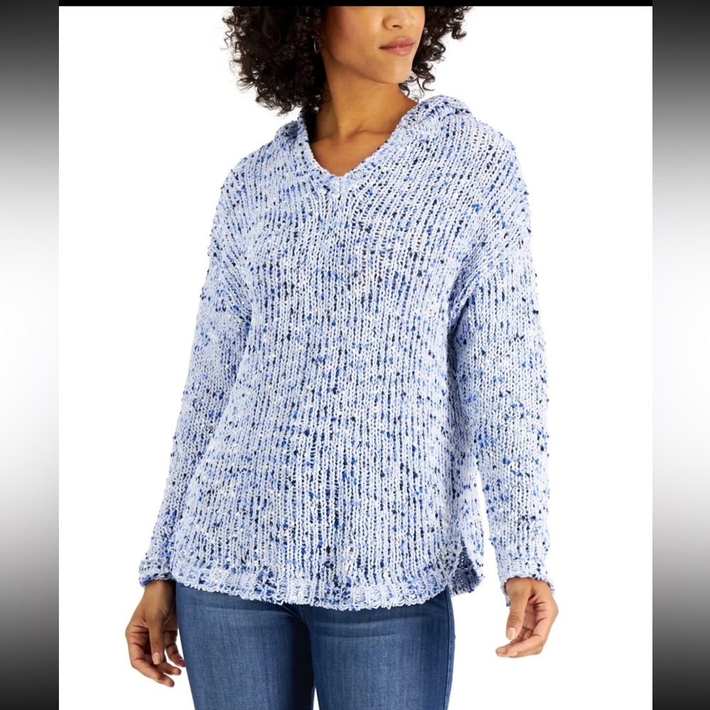 JPR STUDIO CHENILLE HOODIE SWEATER CHAMBRAY
